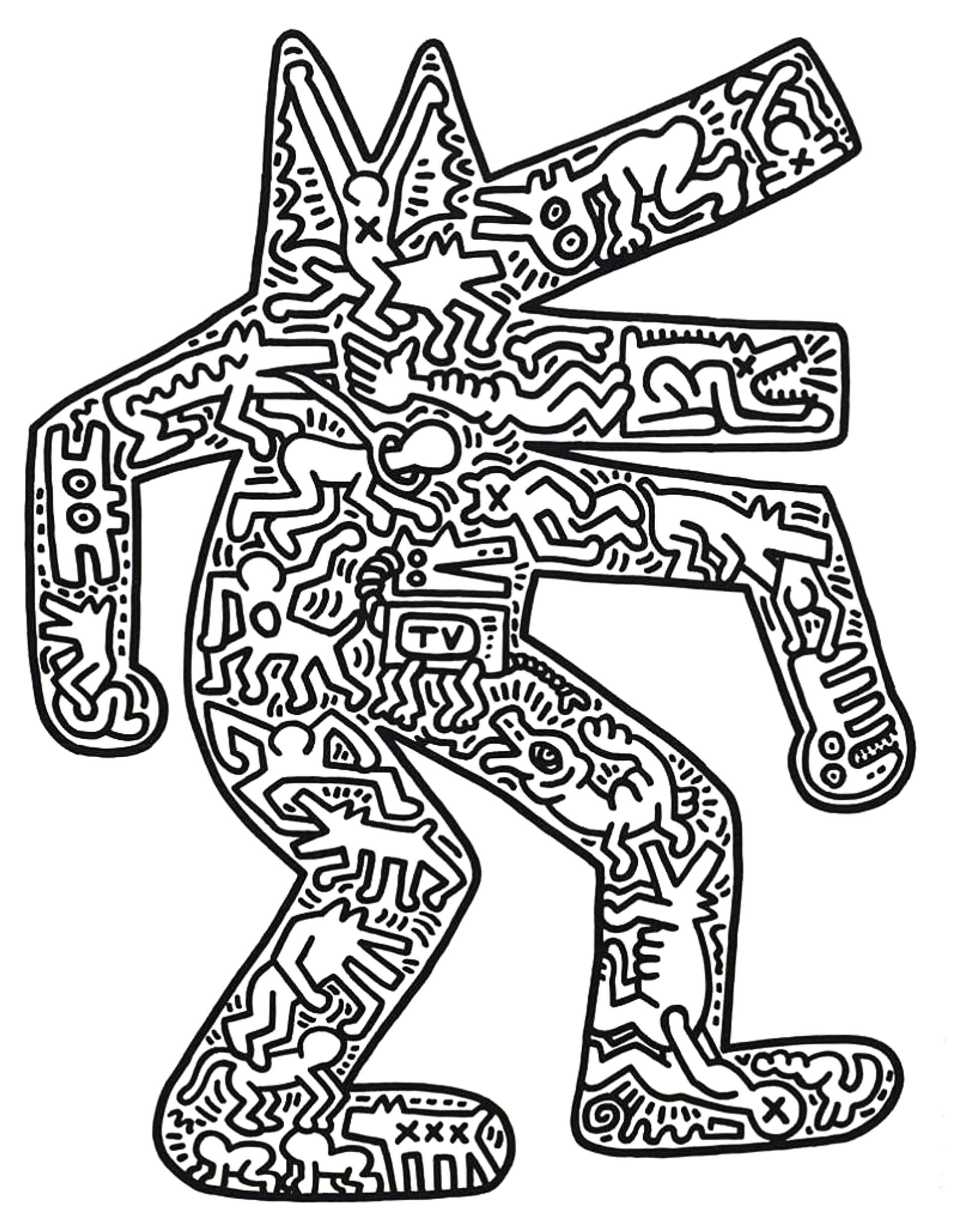 Dog by keith haring background meaning