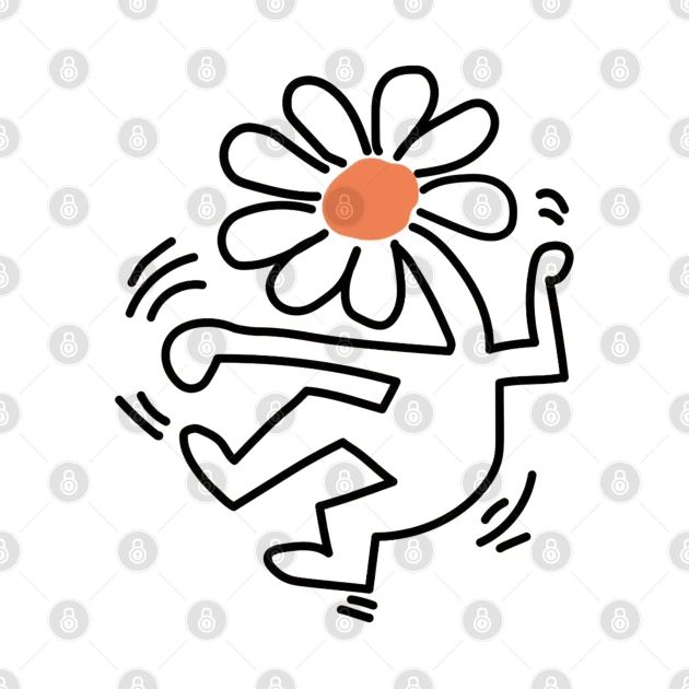 Keith haring flower