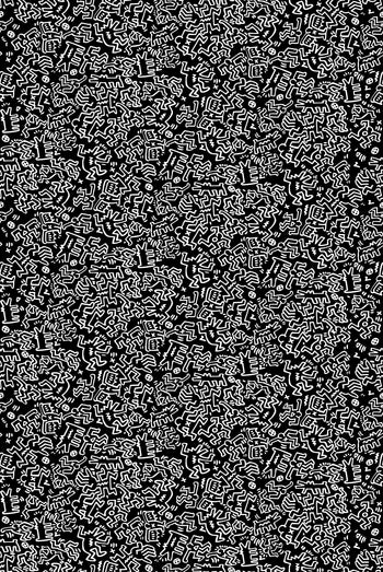 Dancing figures wallpaper yp x keith haring