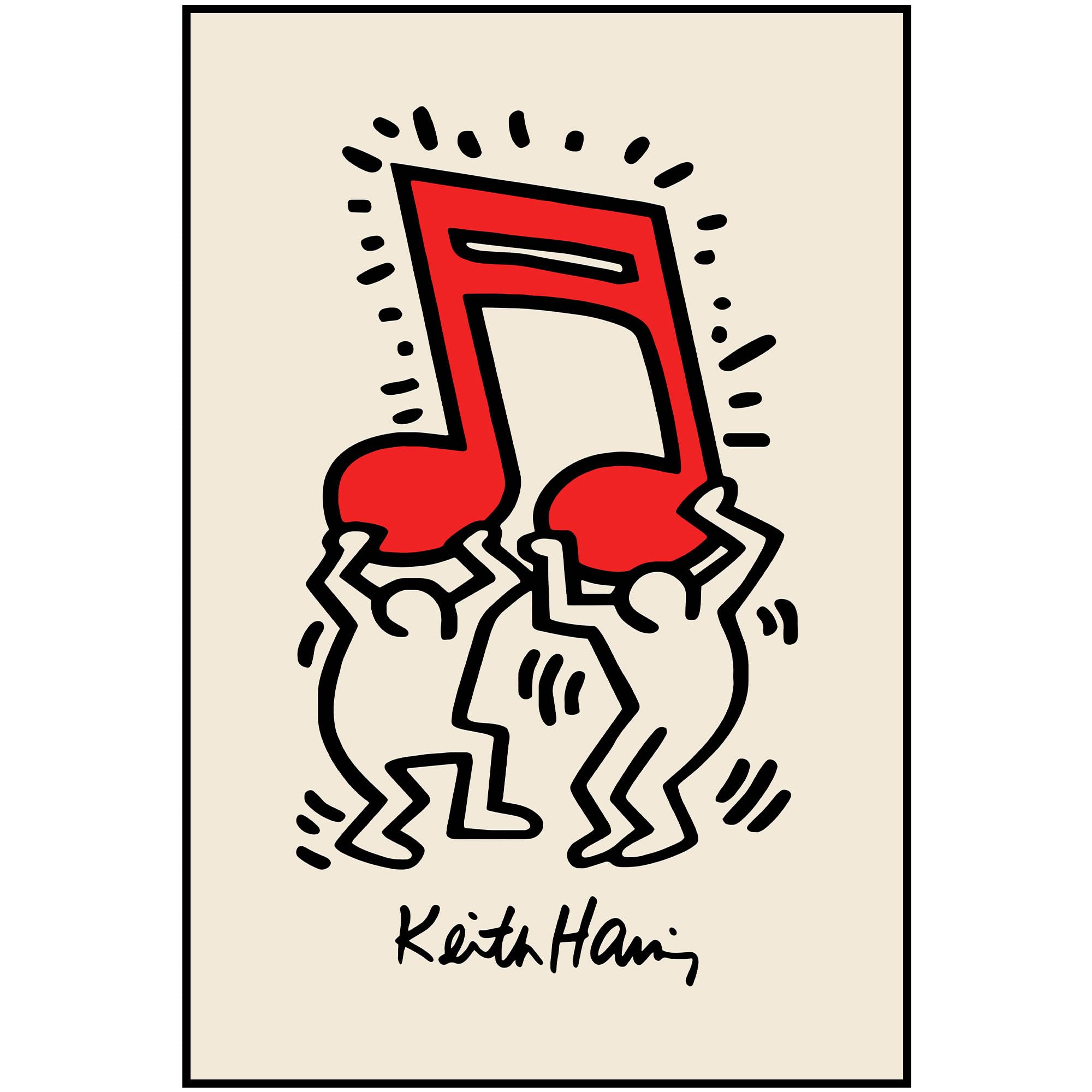 Miracle spirit keith haring poster