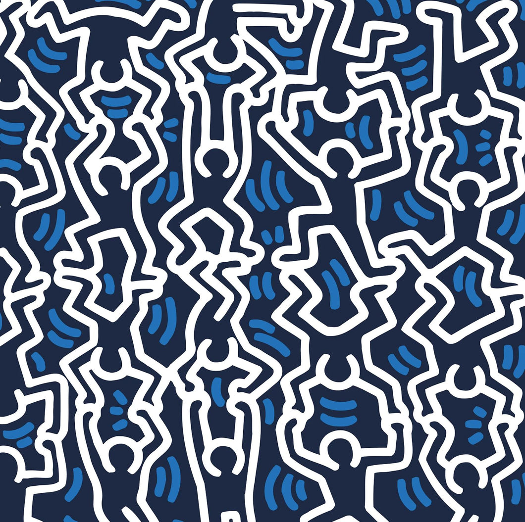 Dancing man wallpaper by keith haring â artware editions
