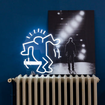 Dancing man yp x keith haring led neon sign