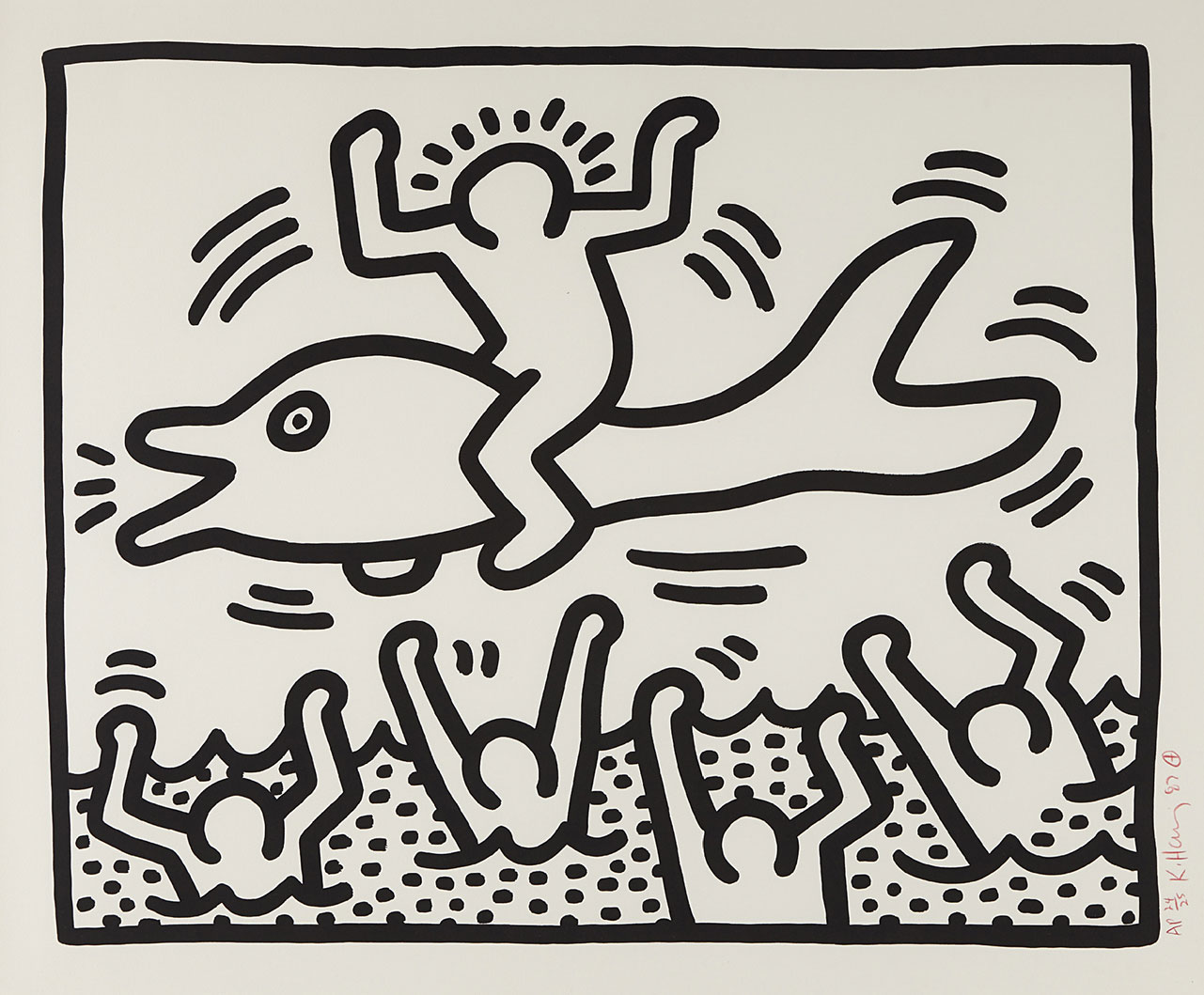 Untitled man on a dolphin â