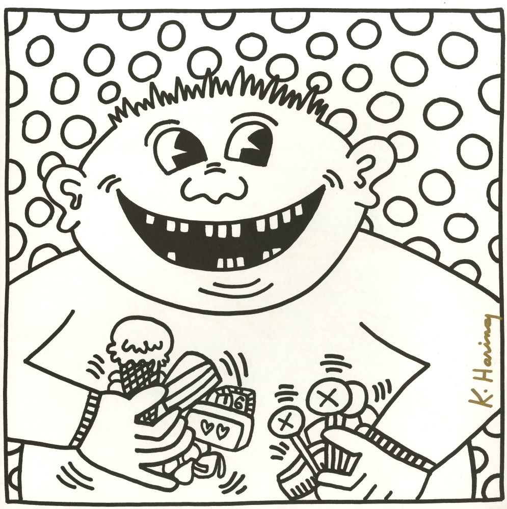 Fine art photographs lot keith haring