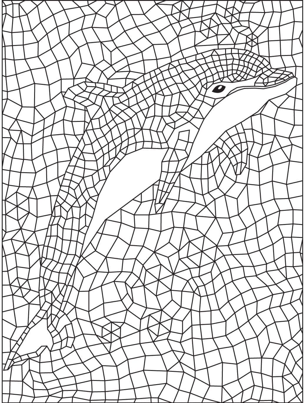 Mosaic coloring pages