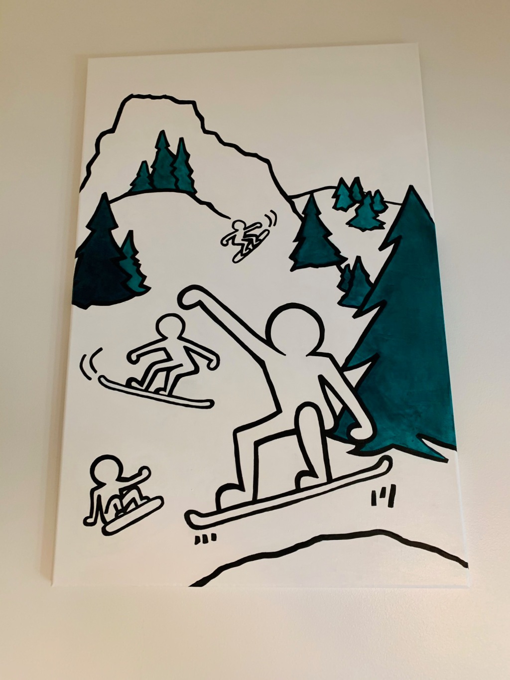 Keith haring inspired paintings â tiny kelsie