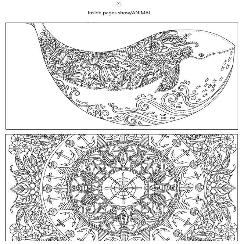 Pcs pages mandalas flower coloring book for children adult graffiti drxh