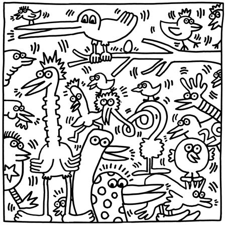 Image from the keith haring coloring book keith haring art haring art keith haring