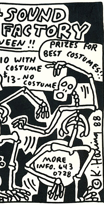 Keith haring keith haring sound factory halloween keith haring skeletons ca