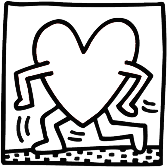 Keith haring for kids artprints to color pop art paintings