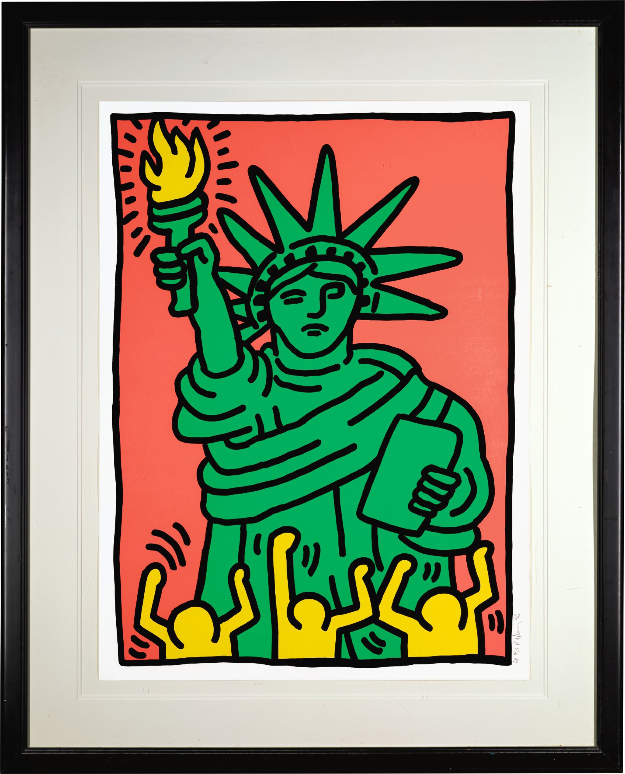 Keith haring statue of liberty l p prints and multiples sothebys
