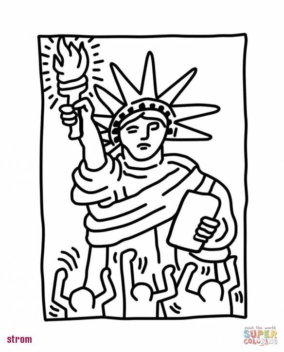 Rãsultat de recherche dimages pour coloriage statue de la libertã keith haring art keith haring haring art
