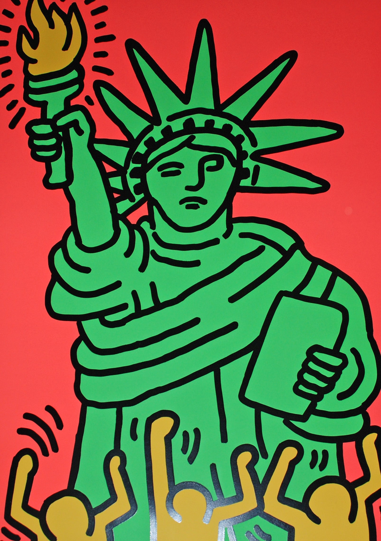 Keith haring statue of liberty cantz pg â georgetown frame shoppe