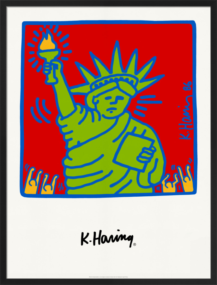 City kids speak on liberty art print by keith haring king mcgaw
