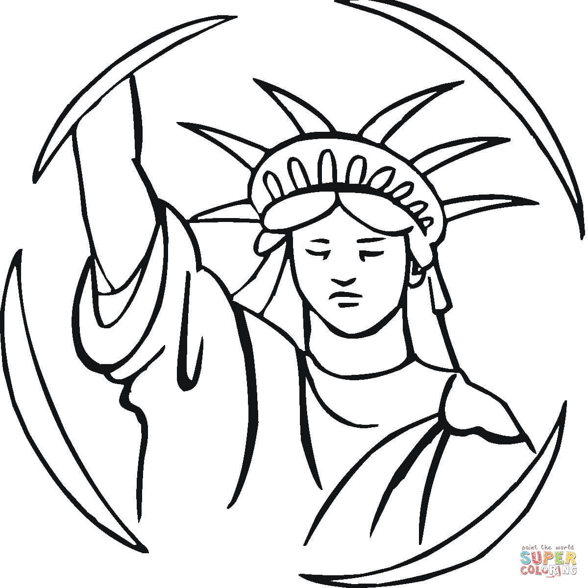 How to draw the statue of liberty