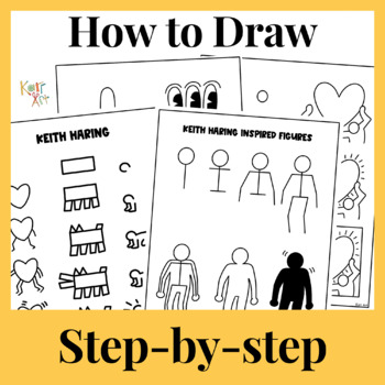 How to draw keith haring people elementary drawing guide by karr art