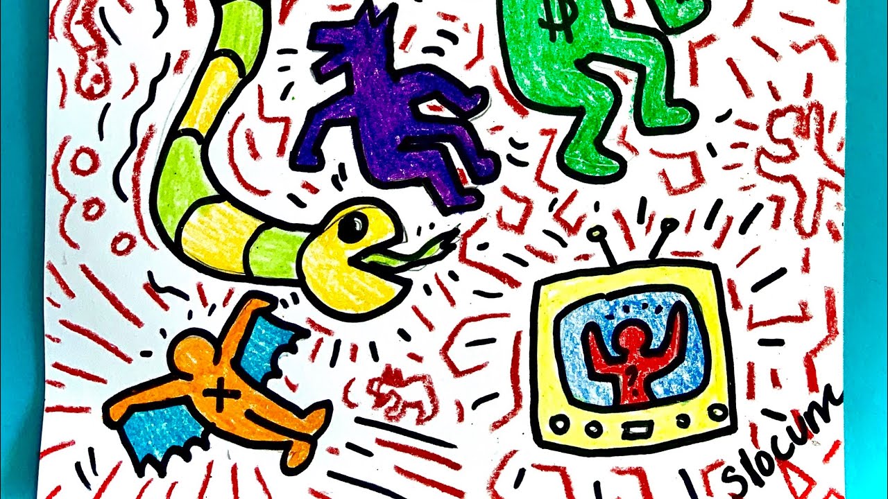 How to make a keith haring inspired drawing