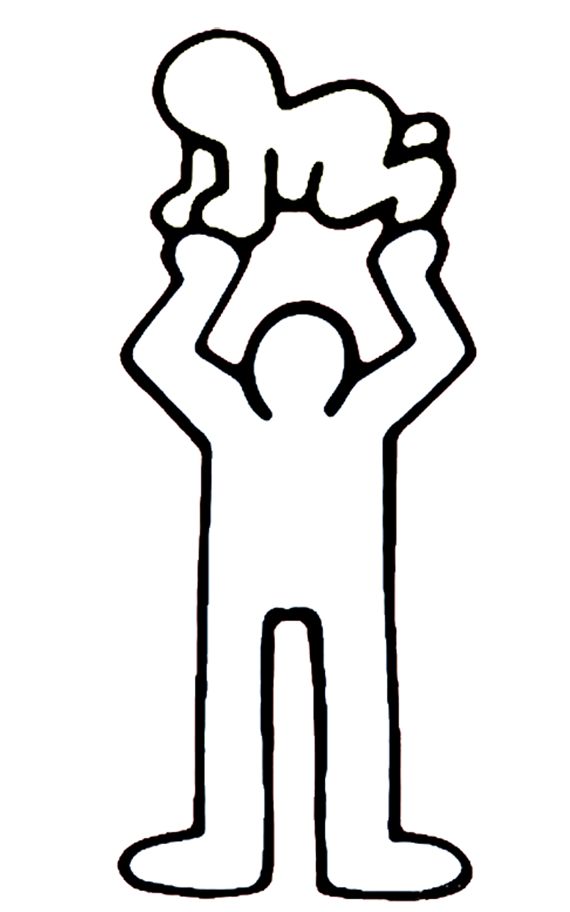 Keith haring for kids artprints to color pop art paintings teatro per bambini keith haring primo tatuaggio