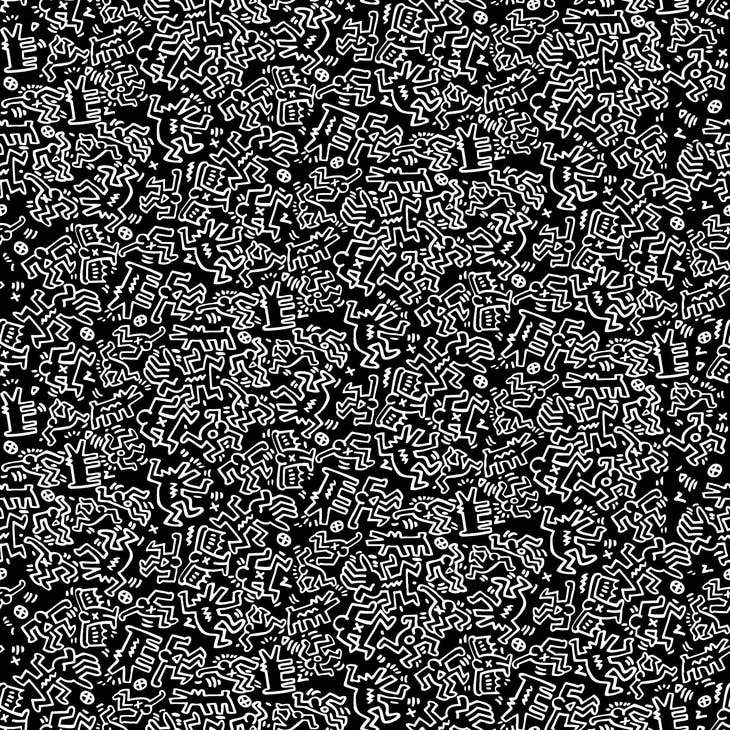 Wholesale dancing figures wallpaper yp x keith haring for your shop â uk
