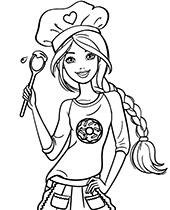 Barbie and ken coloring page sheet