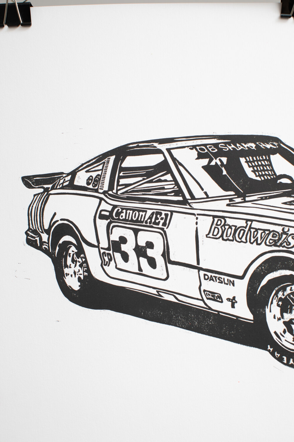 Paul newman datsun zx â block prints
