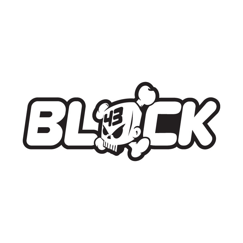 Ken block scull text vinyl sticker â