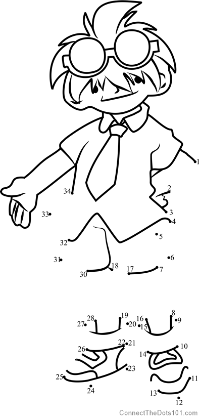 Kenny beyblade dot to dot printable worksheet