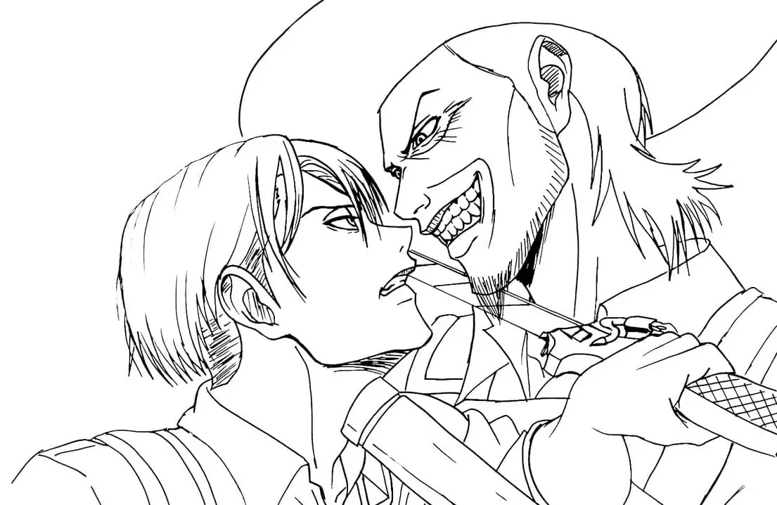 Levi and kenny coloring page