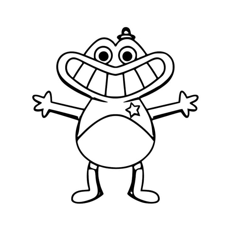 Garten of banban chapter sheriff toadster coloring page garten