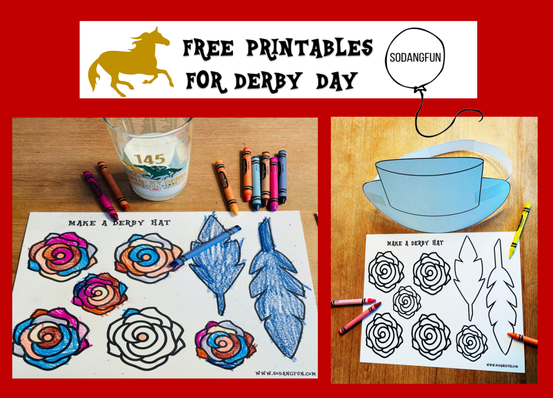 Kentucky derby coloring page