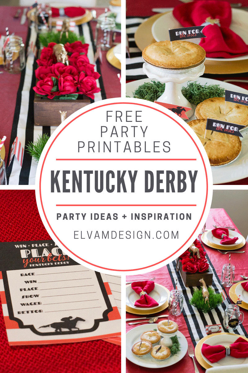 Kentucky derby party with free printables