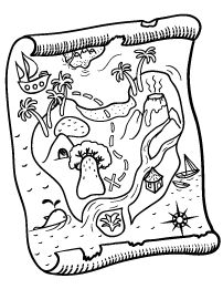 Treasure map coloring page world map coloring page pirate coloring pages free coloring pages