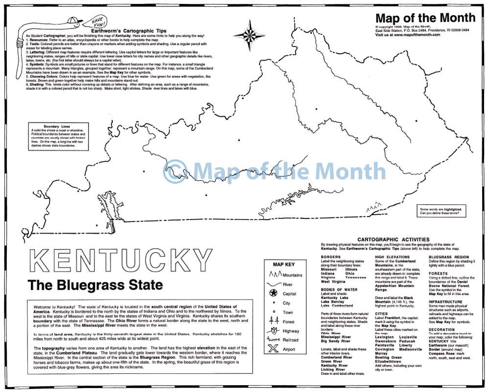 Kentucky map