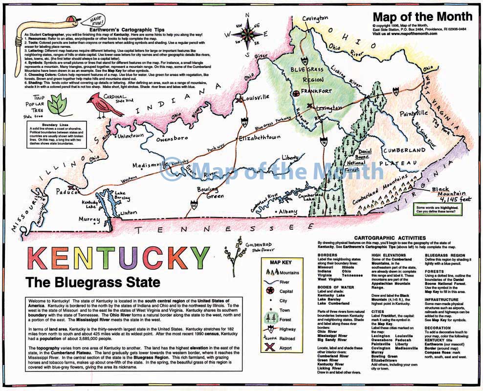 Kentucky map