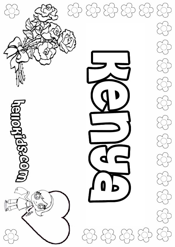 Kenya coloring pages