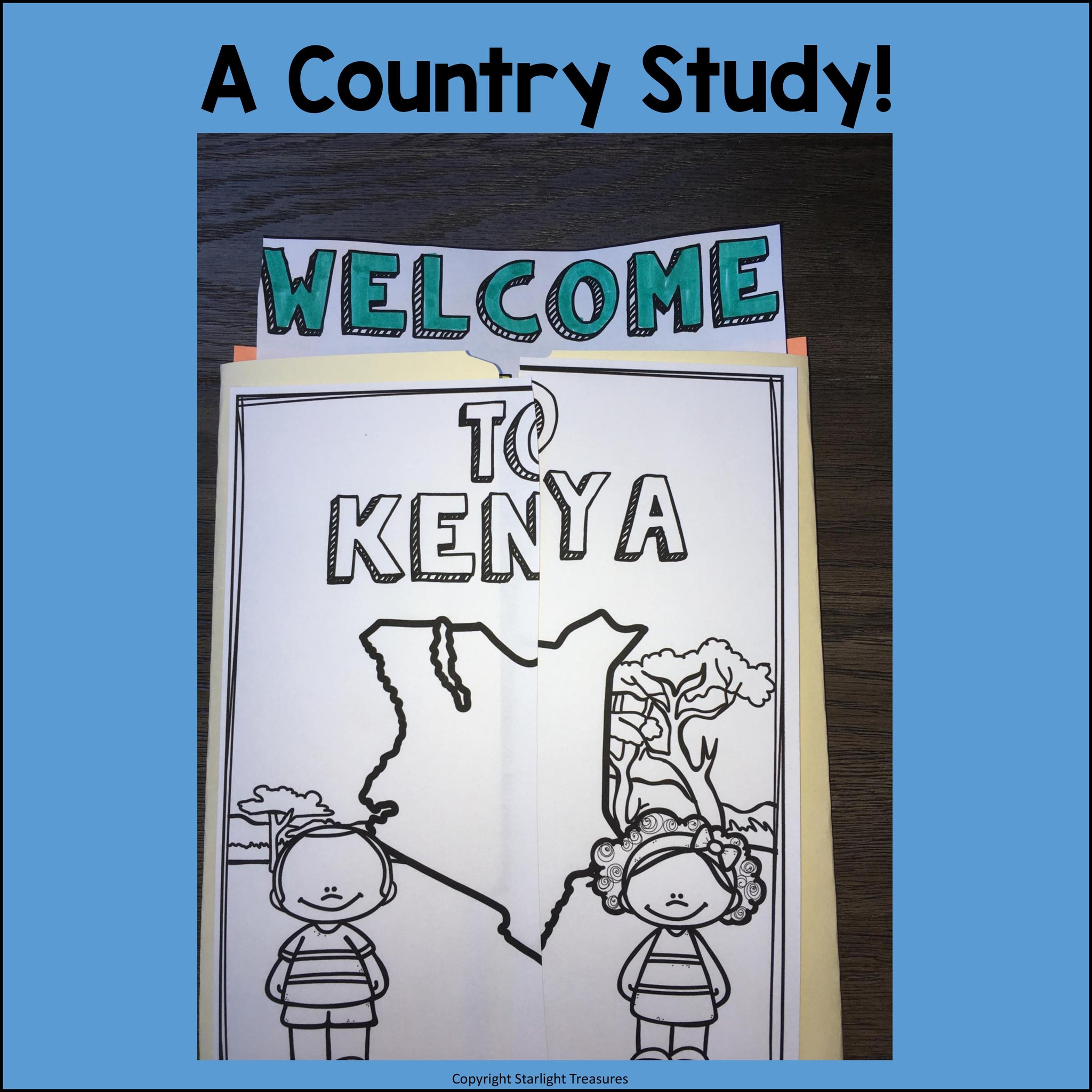 Kenya lapbook for early learners