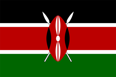 Coloring page for the flag of kenya