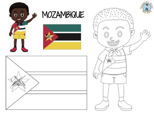 Kenya coloring page