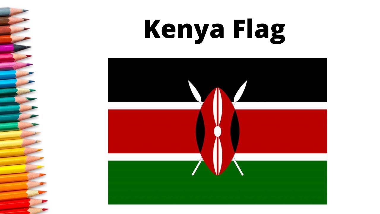 How to draw national flag of kenya kenya