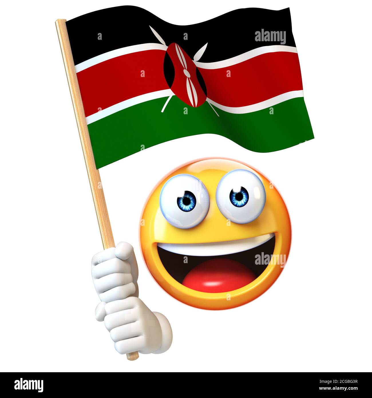 Celebration kenya flag event cut out stock images pictures