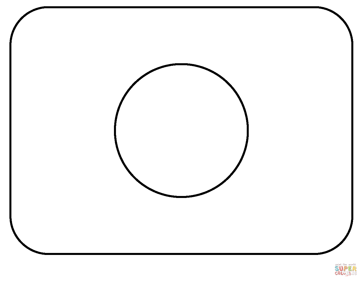 Flag of japan emoji coloring page free printable coloring pages