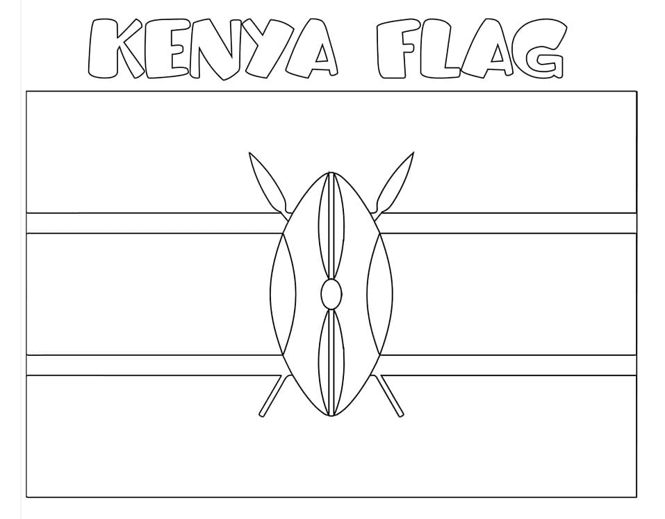 Kenya flag fãrbung seite