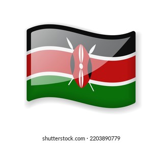 Kenyaflagbutton photos images and pictures