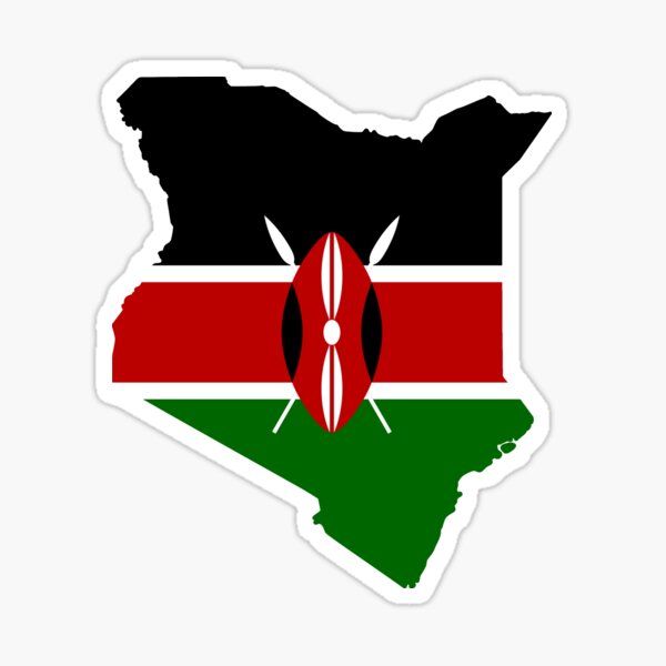 Kenya flag stickers for sale