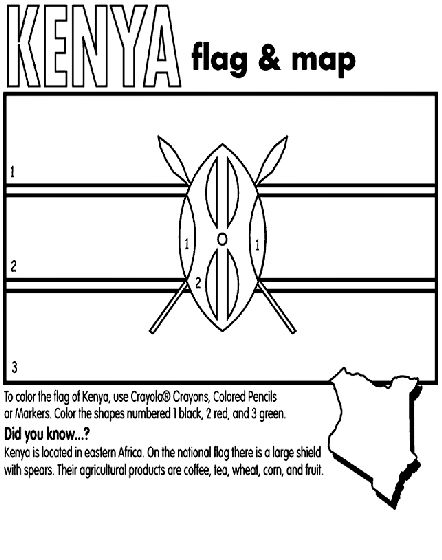 Kenya on crayola kenya flag flag coloring pages kenya