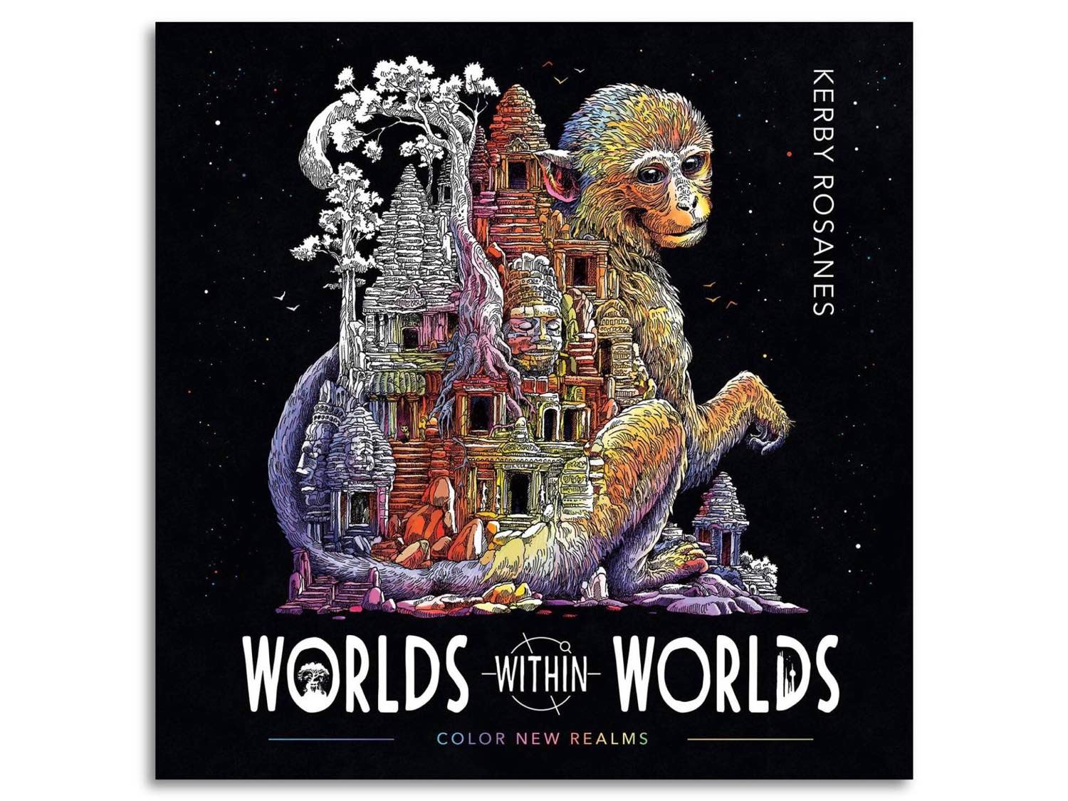 Worlds within worlds coloring book by kerby rosanes â tools and toys