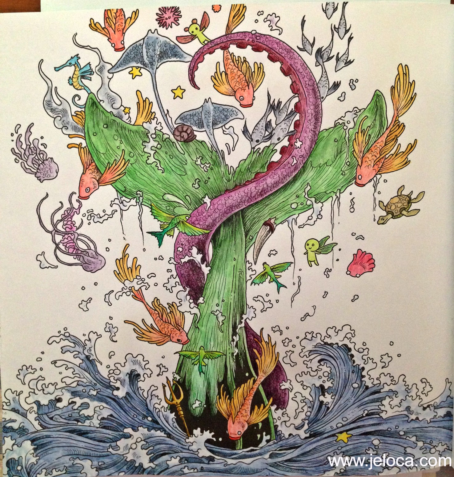 Derwent inktense before