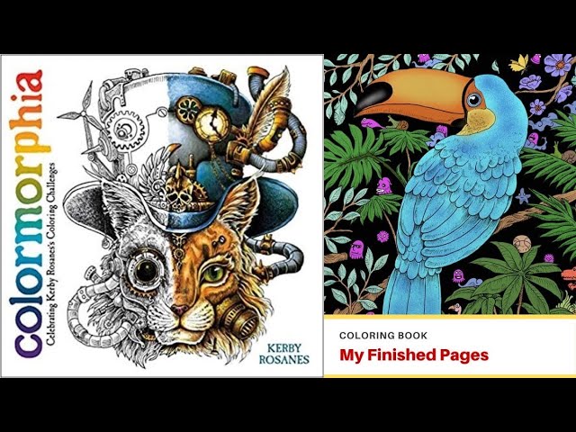 Kerby rosanes colororphia y finished coloring book pages