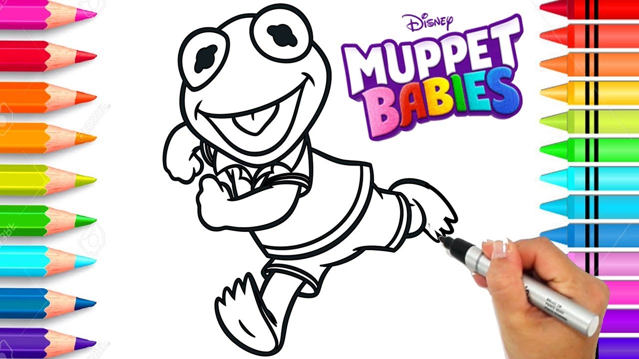 Kerit the frog disney jr uppet babies coloring page disney jr uppet babies coloring book