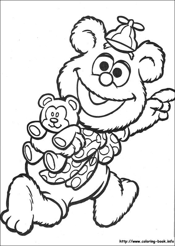 Muppet babies coloring picture